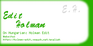 edit holman business card